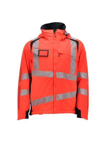 Zimní bunda Hi-vis červená/černá modrá (Velikost XL)