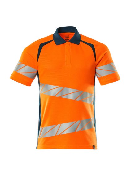 Polokošile Hi-vis oranžová/tmavě petrolejová (Velikost XL)