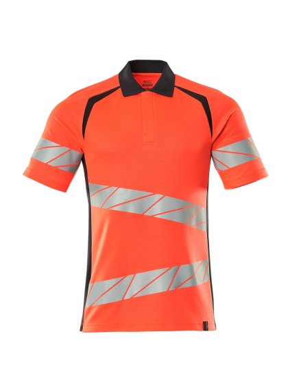 Polokošile Hi-vis červená/černá modrá (Velikost XL)