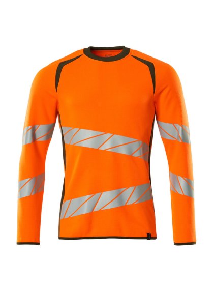 Mikina Hi-vis oranžová/mechově zelená (Velikost XS)