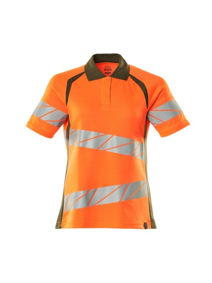 Polokošile Hi-vis oranžová/mechově zelená (Velikost XS)