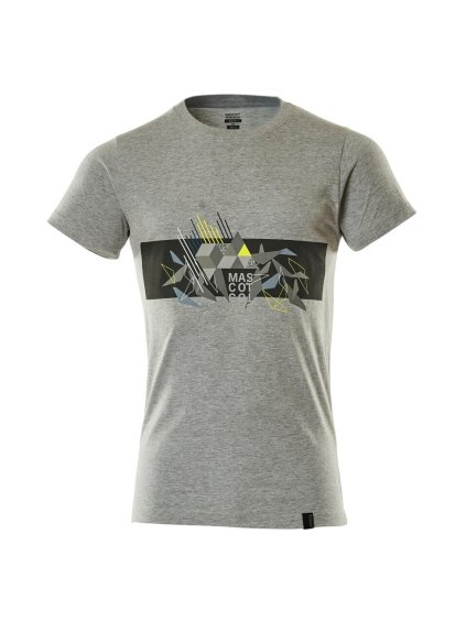 Triko Šedá melánž/hi-vis žlutá (Velikost XL)