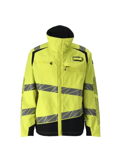 Bunda Hi-vis žlutá/černo modrá (Velikost XL)