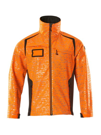 Softshell bunda Hi-vis oranžová/tmavě antracitová (Velikost XL)