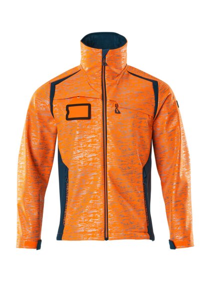 Softshell bunda Hi-vis oranžová/tmavě petrolejová (Velikost XL)
