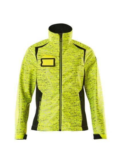 Softshell bunda Hi-vis žlutá/černá (Velikost XS)