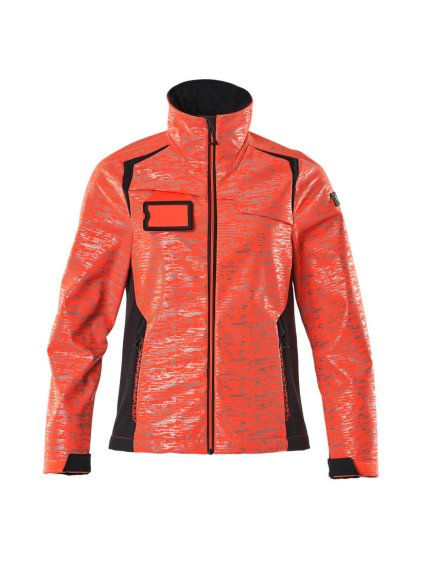 Softshell bunda Hi-vis červená/černá modrá (Velikost XS)