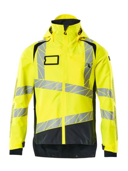 Hardshell bunda Hi-vis žlutá/černá (Velikost XL)