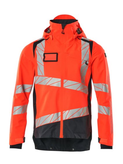 Hardshell bunda Hi-vis červená/černá modrá (Velikost XL)