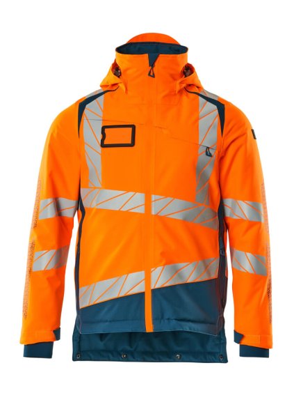Zimní bunda Hi-vis oranžová/tmavě petrolejová (Velikost XL)