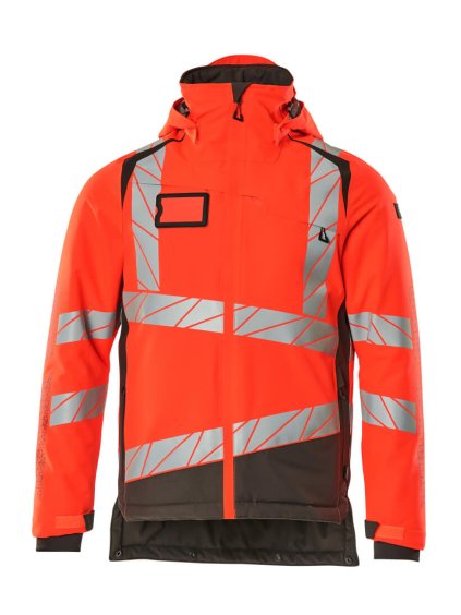 Zimní bunda Hi-vis červená/tmavě antracitová (Velikost XL)
