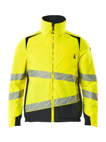 Zimní bunda Hi-vis žlutá/černo modrá (Velikost XS)