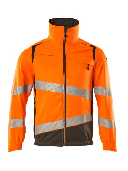 Bunda Hi-vis oranžová/tmavě antracitová (Velikost XL)