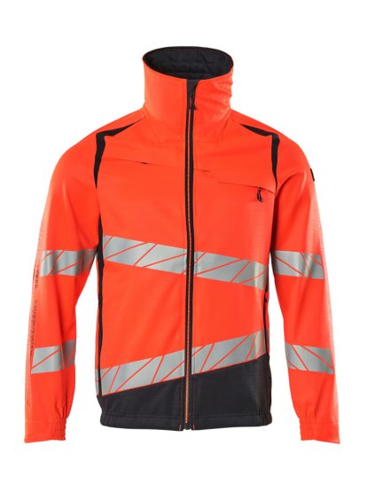 Bunda Hi-vis červená/černá modrá (Velikost XL)