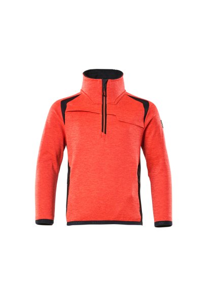 Fleecová mikina pro děti Hi-vis červená/černá modrá (Velikost 164)