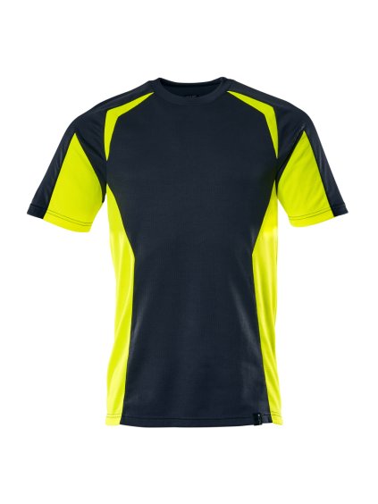 Triko Černá modrá/hi-vis žlutá (Velikost XS)