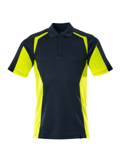 Polokošile Černá modrá/hi-vis žlutá (Velikost XS)