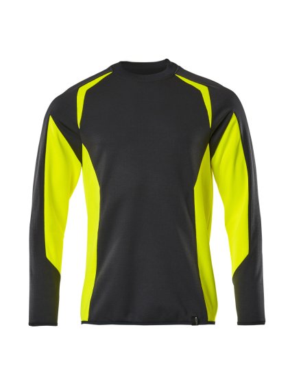 Mikina Černá/hi-vis žlutá (Velikost XS)