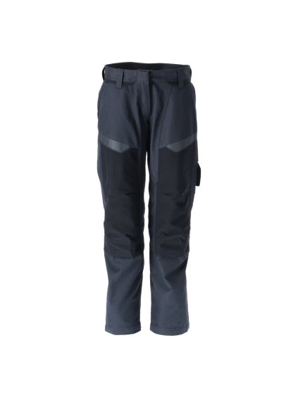 Kalhoty s kolenními kapsami Černá modrá/hi-vis žlutá (Velikost 68)