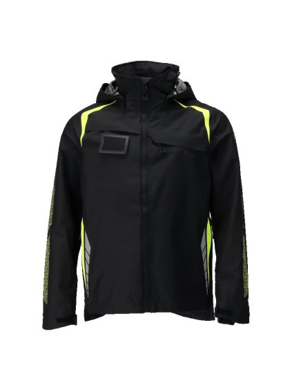 Hardshell bunda Černá/hi-vis žlutá (Velikost XL)