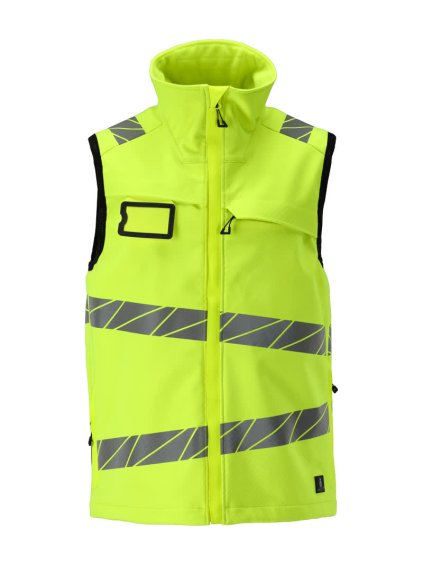 Softshell vesta Hi-vis žlutá (Velikost XS)