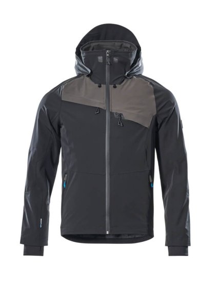 Hardshell bunda Černá/tmavě antracitová (Velikost XS)