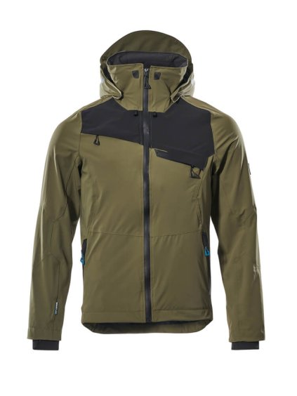 Hardshell bunda Mechově zelená/černá (Velikost XS)