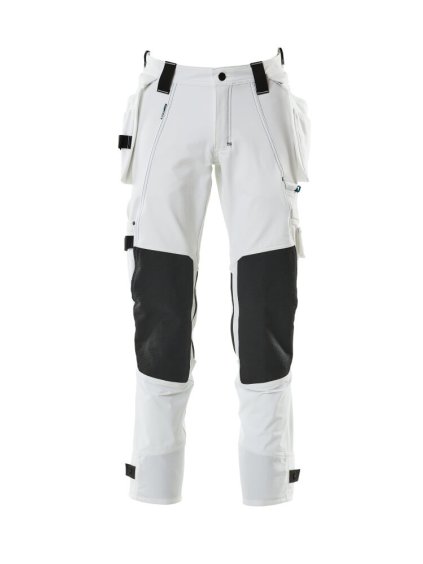 Kalhoty se závěsnými kapsami Bílá (Velikost 68)