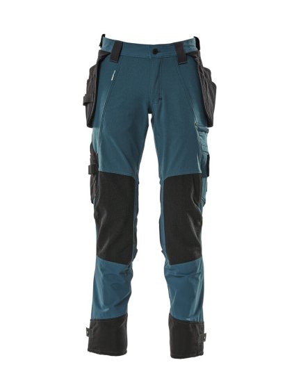 Kalhoty se závěsnými kapsami Tmavě petrolejová (Velikost 68)