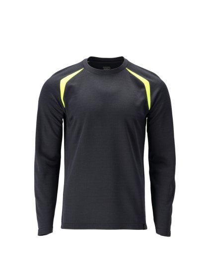 Triko Černá modrá/hi-vis žlutá (Velikost XS)