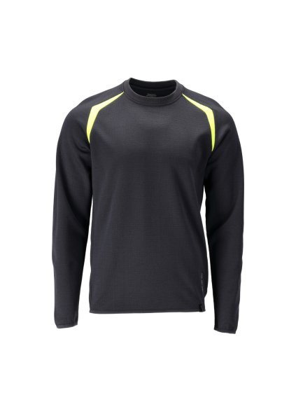 Mikina Černá modrá/hi-vis žlutá (Velikost XS)