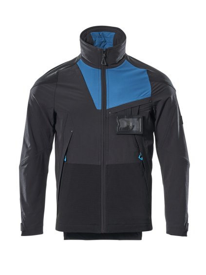 Bunda Černá/tmavě petrolejová (Velikost XL)