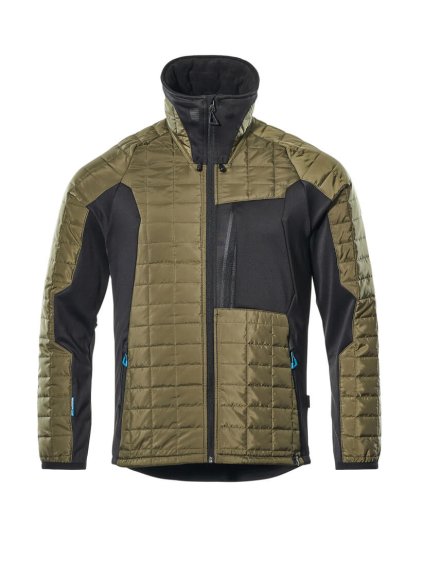 Termo bunda Mechově zelená/černá (Velikost XS)