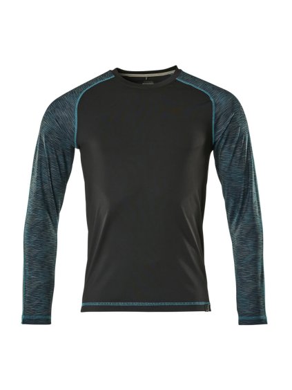 Triko s dlouhým rukávem Černá (Velikost XS)