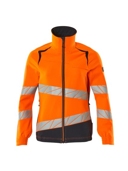 Bunda Hi-vis oranžová/černo modrá (Velikost XS)