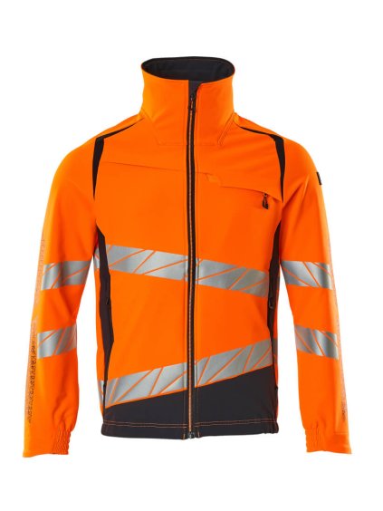 Bunda Hi-vis oranžová/černo modrá (Velikost XL)