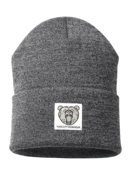 Pletená čepice Tmavě antracitová/světle šedá melánž (Velikost ONE SIZE)