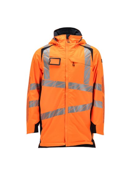 Bunda Parka Hi-vis oranžová/černo modrá (Velikost XS)