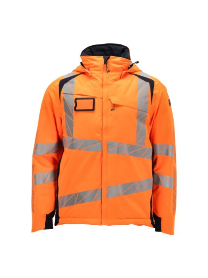 Zimní bunda Hi-vis oranžová/černo modrá (Velikost XL)