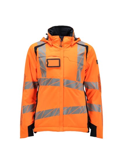Zimní bunda Hi-vis oranžová/černo modrá (Velikost XS)