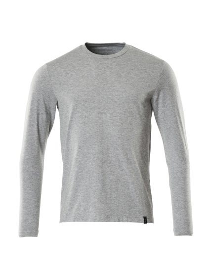 Triko s dlouhým rukávem Šedá melánž (Velikost XS)
