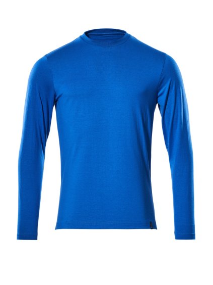 Triko s dlouhým rukávem Azurově modrá (Velikost XS)