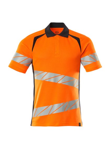 Polokošile Hi-vis oranžová/černo modrá (Velikost XL)