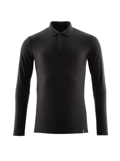 Polokošile s dlouhým rukávem Plně černá (Velikost XS)