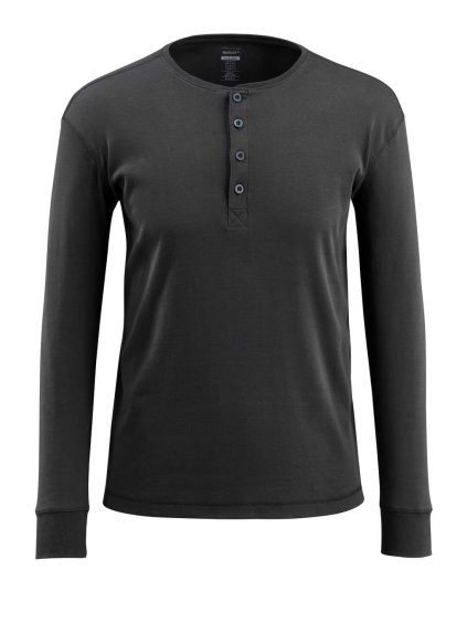 Triko s dlouhým rukávem Černá (Velikost XL)