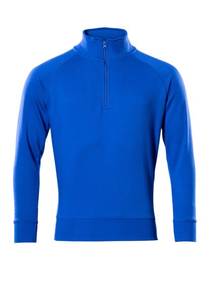 Mikina s krátkým zipem Zrnitá modrá (Velikost XS)