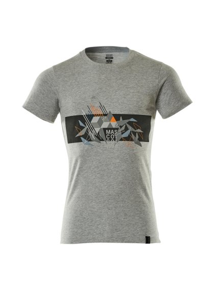 Triko Šedá melánž/hi-vis oranžová (Velikost XL)