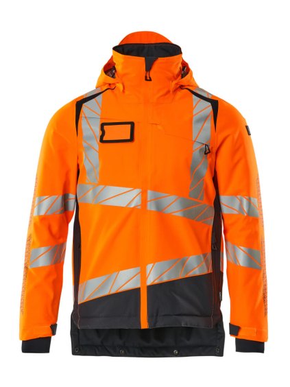 Zimní bunda Hi-vis oranžová/černo modrá (Velikost XL)