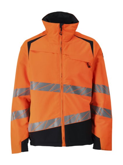 Zimní bunda Hi-vis oranžová/černo modrá (Velikost XS)
