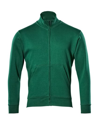 Mikina se zipem Zelená (Velikost XS)